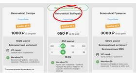 Как предлагать тарифы в Мегафоне в Империя сумок