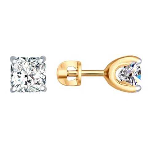 Серьги SOKOLOV из серебра со Swarovski Zirconia 89020084 в Империя сумок