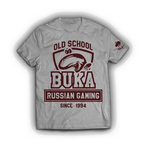 Футболка BUKA OLD SCHOOL серая M в Империя сумок