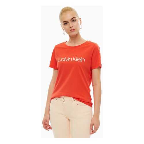 Футболка женская Calvin Klein 1776470 красная/белая XS в Империя сумок