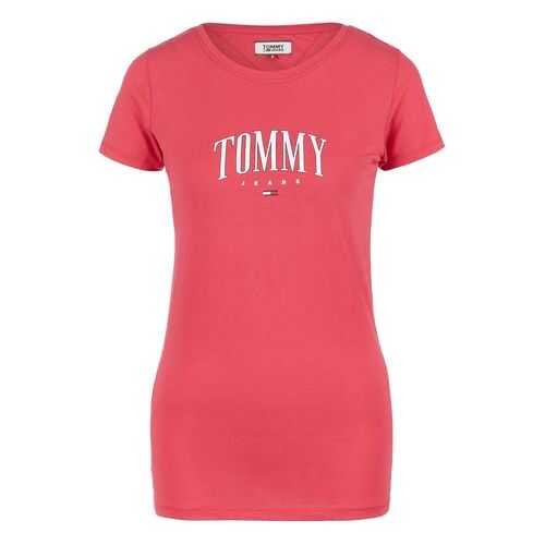 Футболка женская Tommy Jeans DW0DW08061 XIF розовая S в Империя сумок